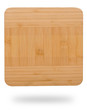 wood plate isolated on white with copy space for yout text