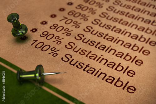 Illustration: Fully Sustainable, Improving Sustainability Fully Sustainable, Improving Sustainability