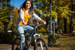 Girl biking