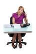 Foto: Employee at her desk Employee at her desk