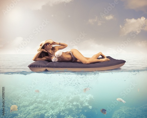 Photo: Relax in tropical sea Relax in tropical sea