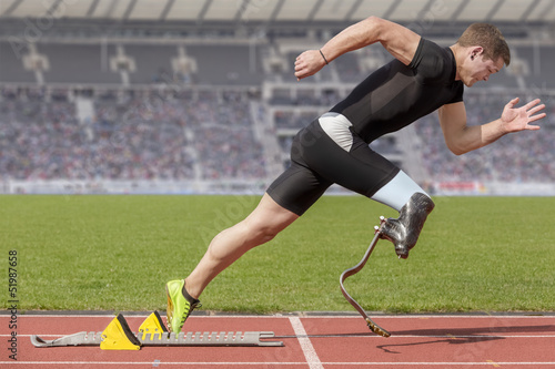 Photo: disabled sprinter start block disabled sprinter start block