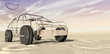 Wire Toy Car In The Desert Perspective