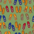 Colourful background pattern of shoes