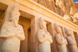 Statues of Queen Hatshepsut in the temple, Egypt