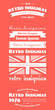 vector retro insignias, Banners and badges