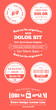 vector retro insignias, Banners and badges