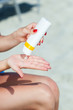 Sun protection for the legs