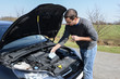Photo: Ölstand prüfen - Auto #bn Ölstand prüfen - Auto #bn