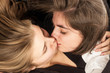 kissing girls