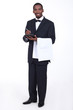 Waiter taking an order