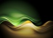 Vector: Dark orange and green waves template Dark orange and green waves template