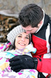 Photo: Romantic couple in the snow Romantic couple in the snow