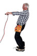 Photo: Electrician who took a shock. Electrician who took a shock.