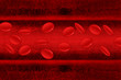 stream of blood cells
