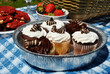 Photo: Gourmet Picnic Cupcakes, Cookies and Berries Gourmet Picnic Cupcakes, Cookies and Berries