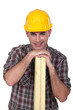 Builder with timber