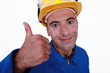 Tradesman giving the thumb's up