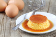 Delicious creme caramel dessert