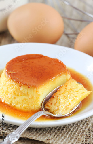 Photo: Delicious creme caramel dessert Delicious creme caramel dessert