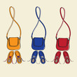 Trendy shoes and matching handbags