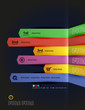 Modern minimal infographic arrows design