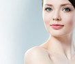 Beautiful Girl face. Perfect skin