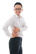 young business man with Backache waist pain