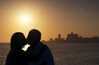 Foto: Active retired people, romantic elderly couple in love, kissing Active retired people, romantic elderly couple in love, kissing