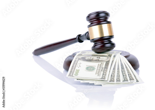 Photo: Gavel and money Gavel and money