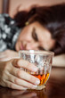 Foto: Drunk and exhausted hispanic woman Drunk and exhausted hispanic woman