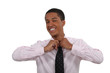 Foto: young black executive untying the knot young black executive untying the knot