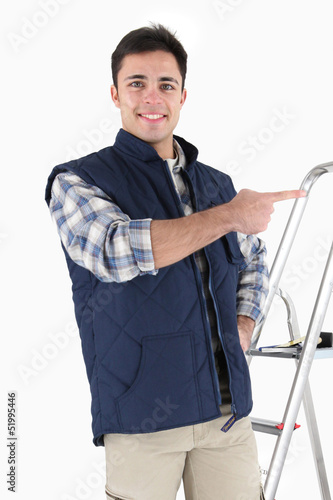 Photo: Tiler pointing Tiler pointing