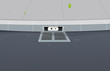 Eyes Spying Inside Pavement Gutter Hole