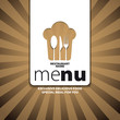 Menu template for restaurant - vector card