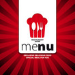 Menu template for restaurant - vector card
