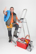 satisfied craftsman with tools