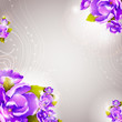 vector illustration of colorful floral background