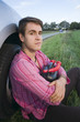 Foto: sitting with canister sitting with canister