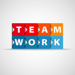 Illustration: Team work concept square concept - vector Team work concept square concept - vector