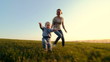 boy playing with his mother 