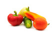 vegetables isolated on white background