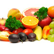Foto: fruits and vegetables isolated on white background fruits and vegetables isolated on white background