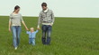 Video: mom, dad and little son walking mom, dad and little son walking