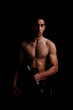 portret of a muscular young man