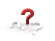 Illustration: 3d rendering of Question Mark 3d rendering of Question Mark
