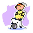 cartoon hand drawing sport icon