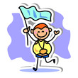 cartoon hand drawing sport icon