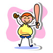 cartoon hand drawing sport icon