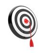 Imaginary fortune. Target with arrow